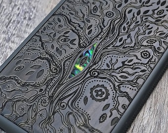 Tree Of Life, Wood Phone Case, Handmade Case, for iPhone 15 14 13 12 Mini Pro Max, Samsung S23/ S22/ S21 , Google pixel 8/8Pro Case, Magsafe