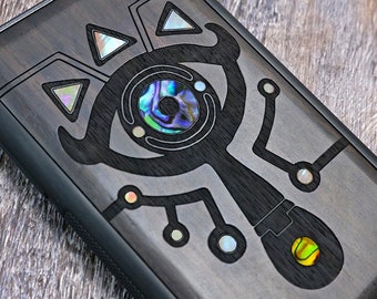 Zelda Wood Phone Case: Pearl Inlay, MagSafe Compatible