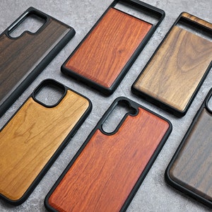 Personalisierbare Handyhülle, Holz iPhone 16 Pro Max 15 Pro 14 13 12 11 Hülle, Samsung S24 S23 S22 S21 Ultra, Pixel 9 Pro XL 8a 7 Pro Hülle