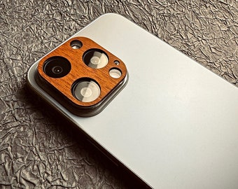 Full Coverage, Natural Wooden film for iPhone 15 14 13 Pro Max, iPhone Case 15 14 13 Pro, Glitter Camera Lens Protector for S23, Lens Cap