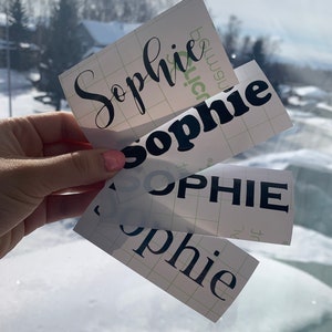 Personalized Permanent Vinyl Decal