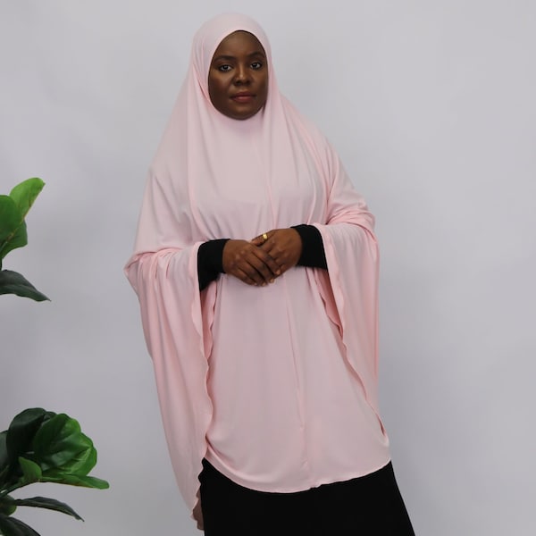 Jilbab sans manches rose layette