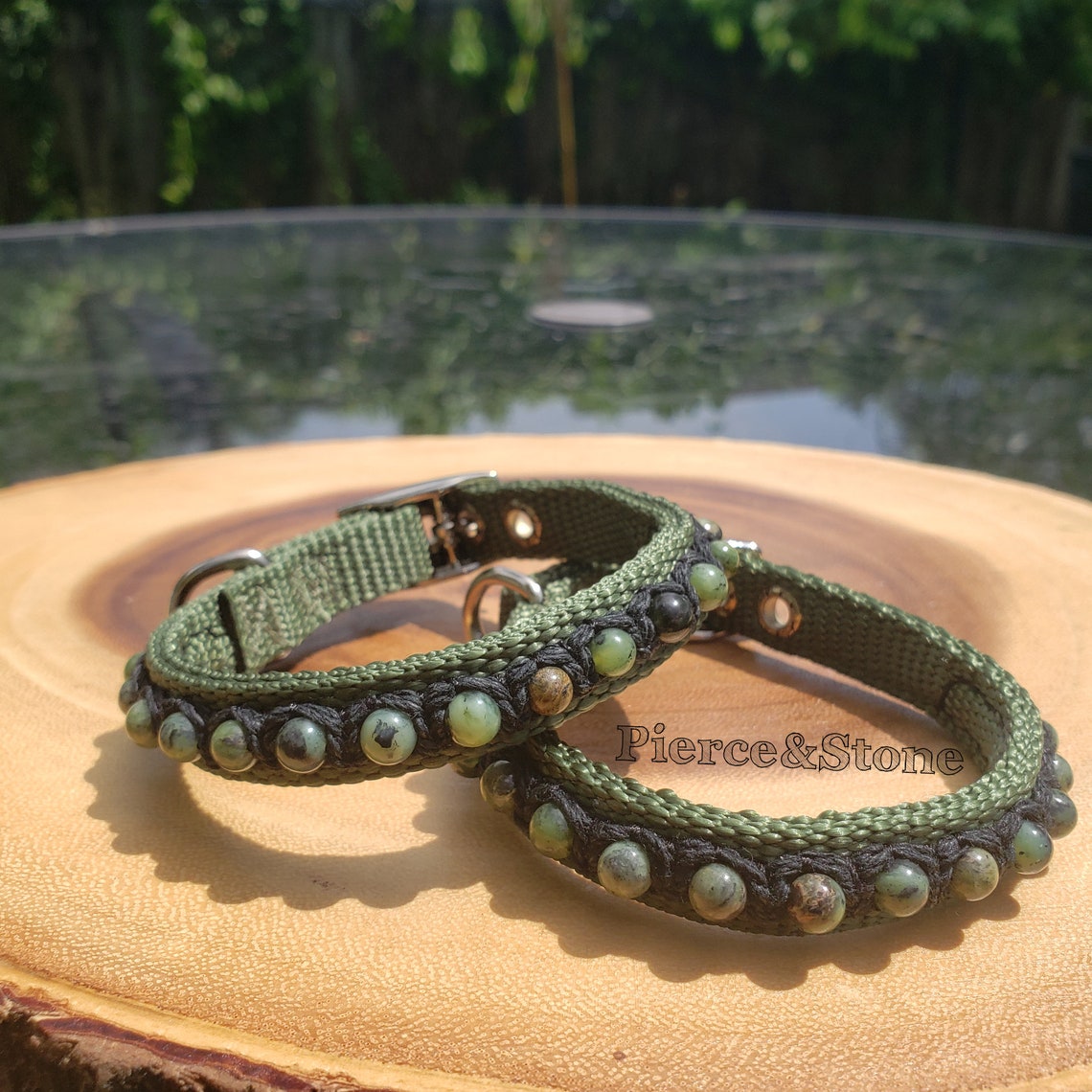 Jade Cat Collar Handmade Cat Collar Crystal Cat Collar Etsy