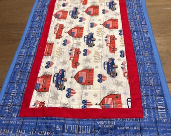 Patriotic Quilted Table Runner