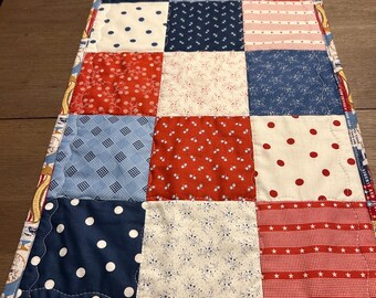 Patriotic Quilted Table Runner