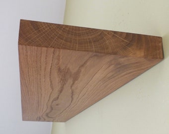 Handmade Solid Oak Floating Shelf | Modern Timber Shelf | m35 2.8x22cm