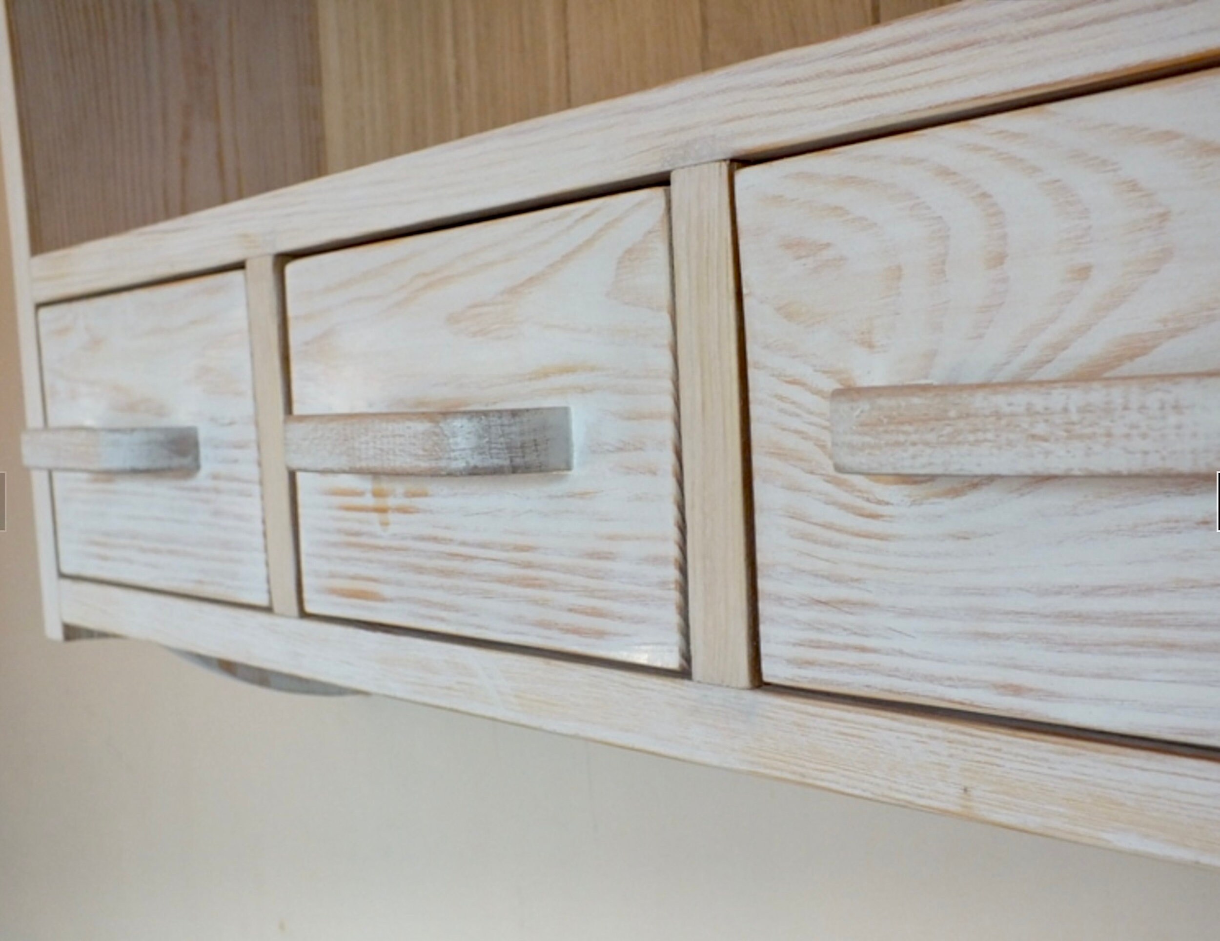 Handmade Pine Cottage Cabinet With Shelves & Drawers | S114 - Etsy UK