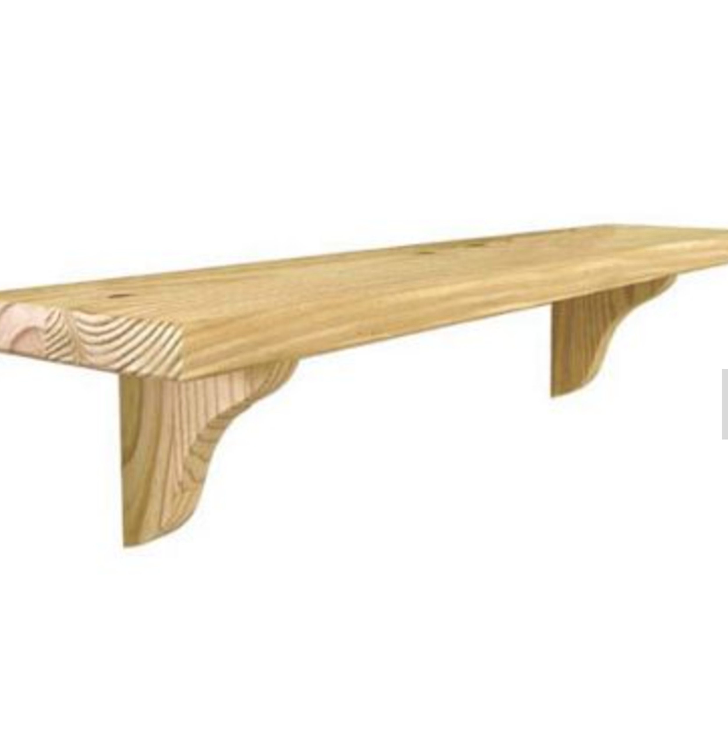 P12 Beautifully Crafted Solid Pine Shelf Supported Pine Etsy