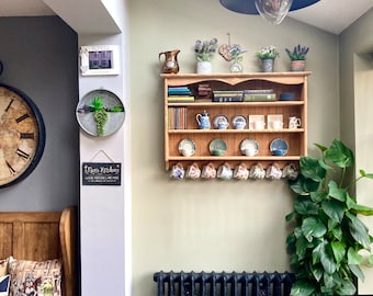 m6 Open wall hanging cabinet made of solid timber