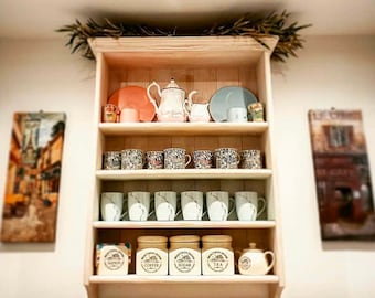 s71 Solid wood handmade shelving unit