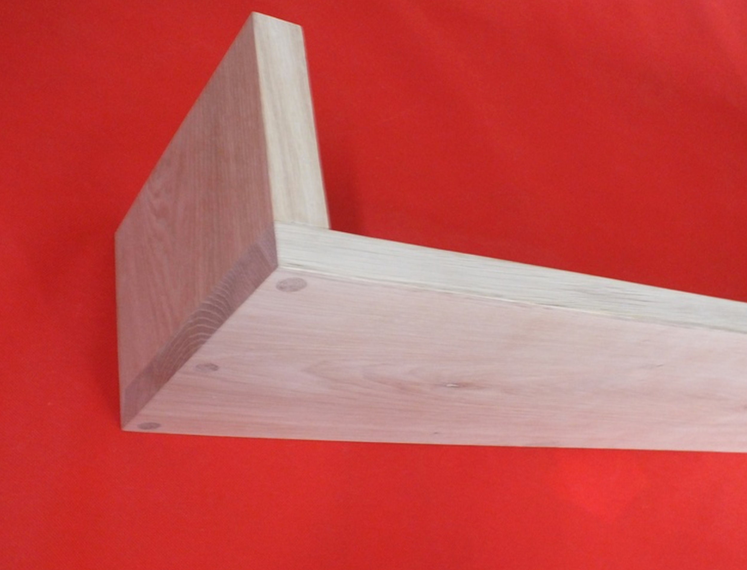 P67 Solid Oak Shelf Floating Ushape Shelf Home Decor Etsy Canada