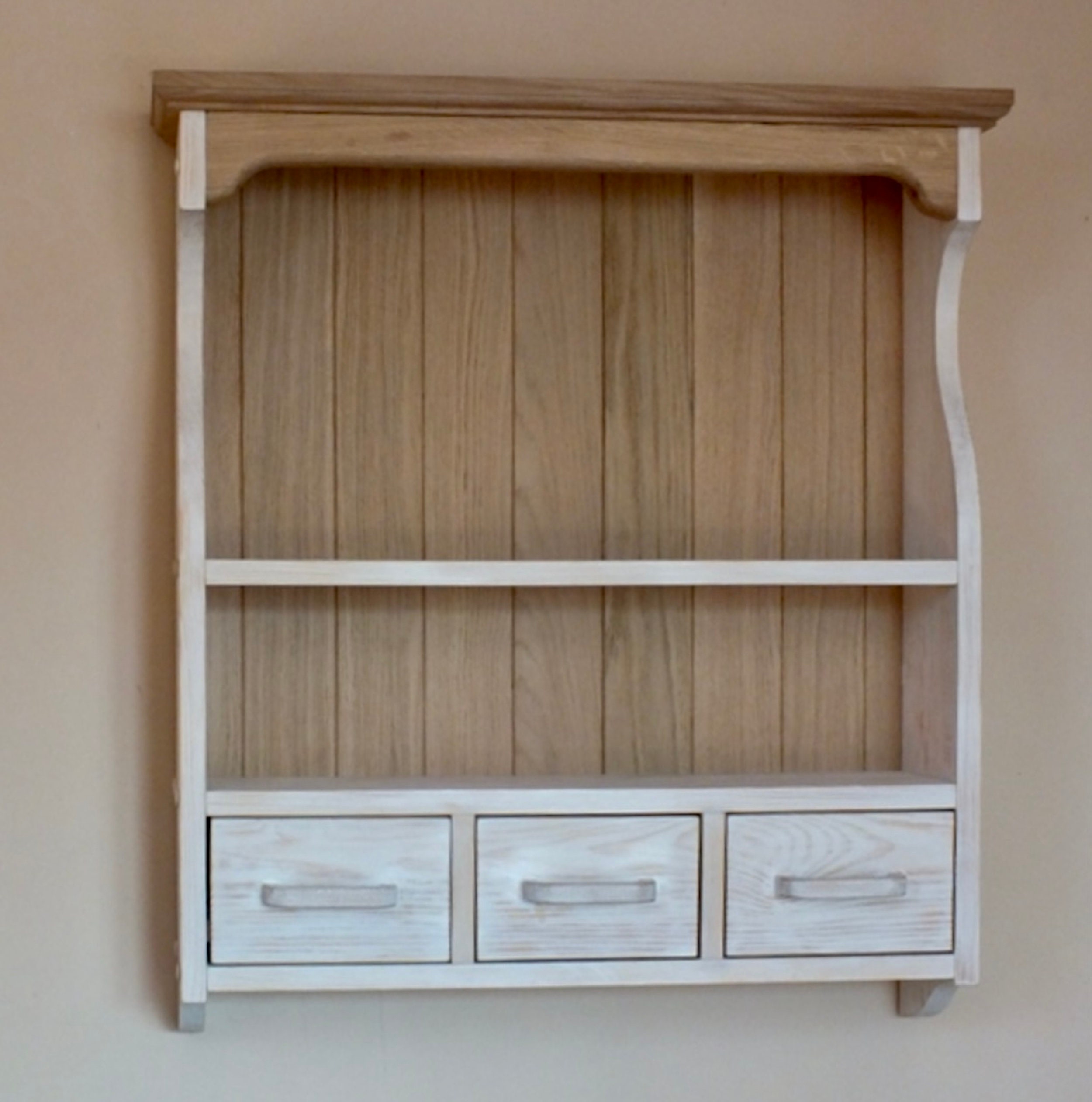 Handmade Pine Cottage Cabinet With Shelves & Drawers | S114 - Etsy UK