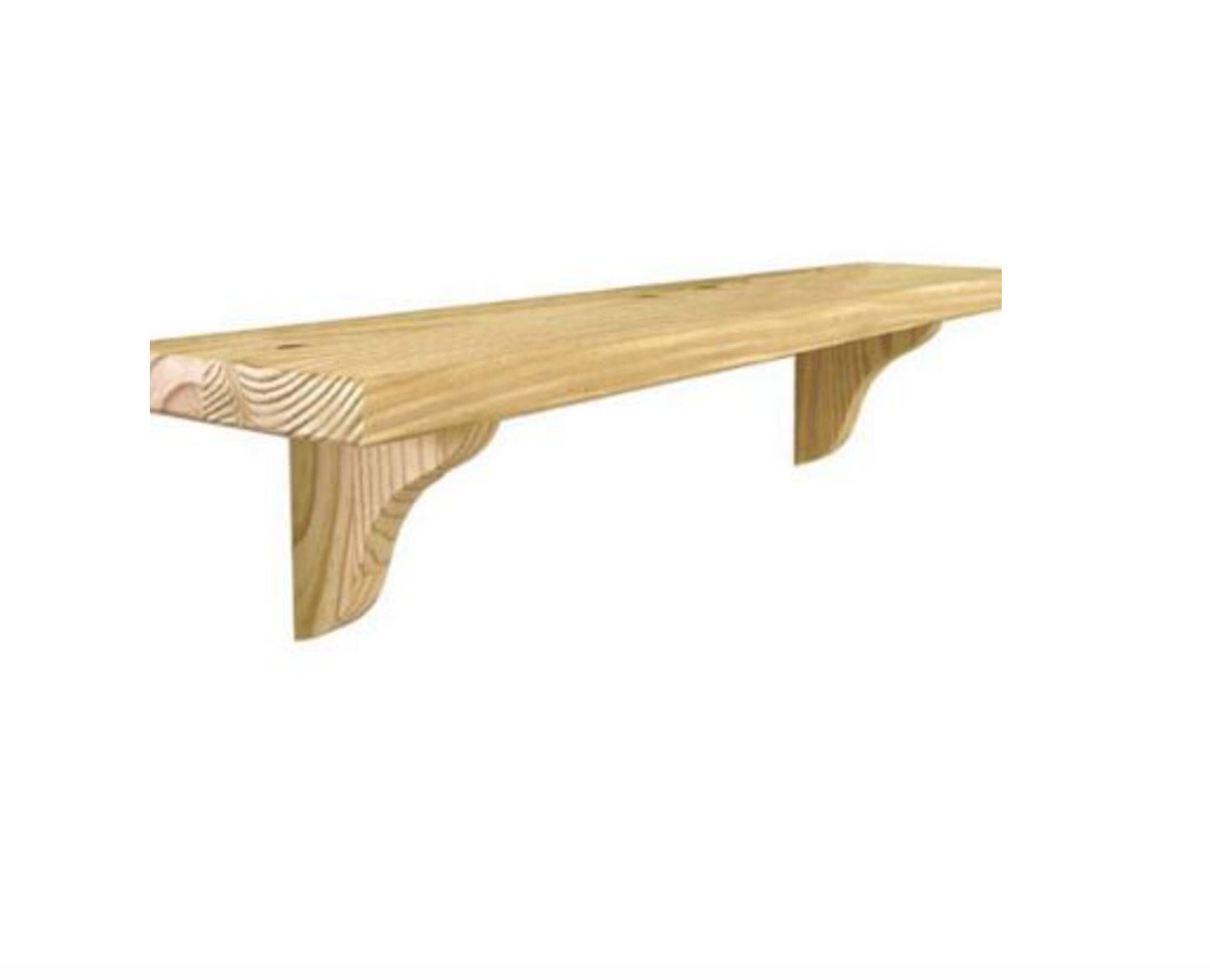 P12 Beautifully Crafted Solid Pine Shelf Supported Pine Etsy