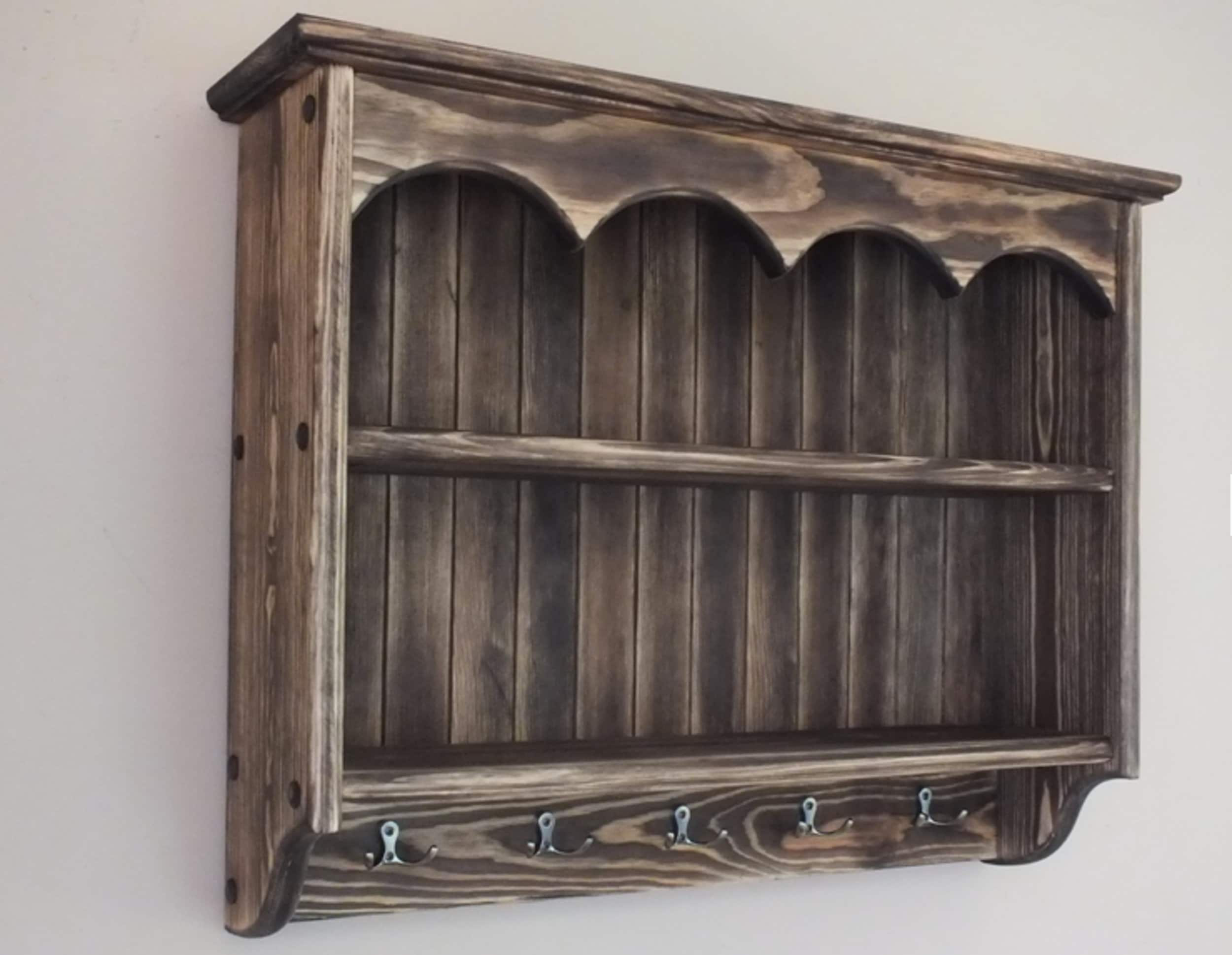 étagère murale bois rustique - France
