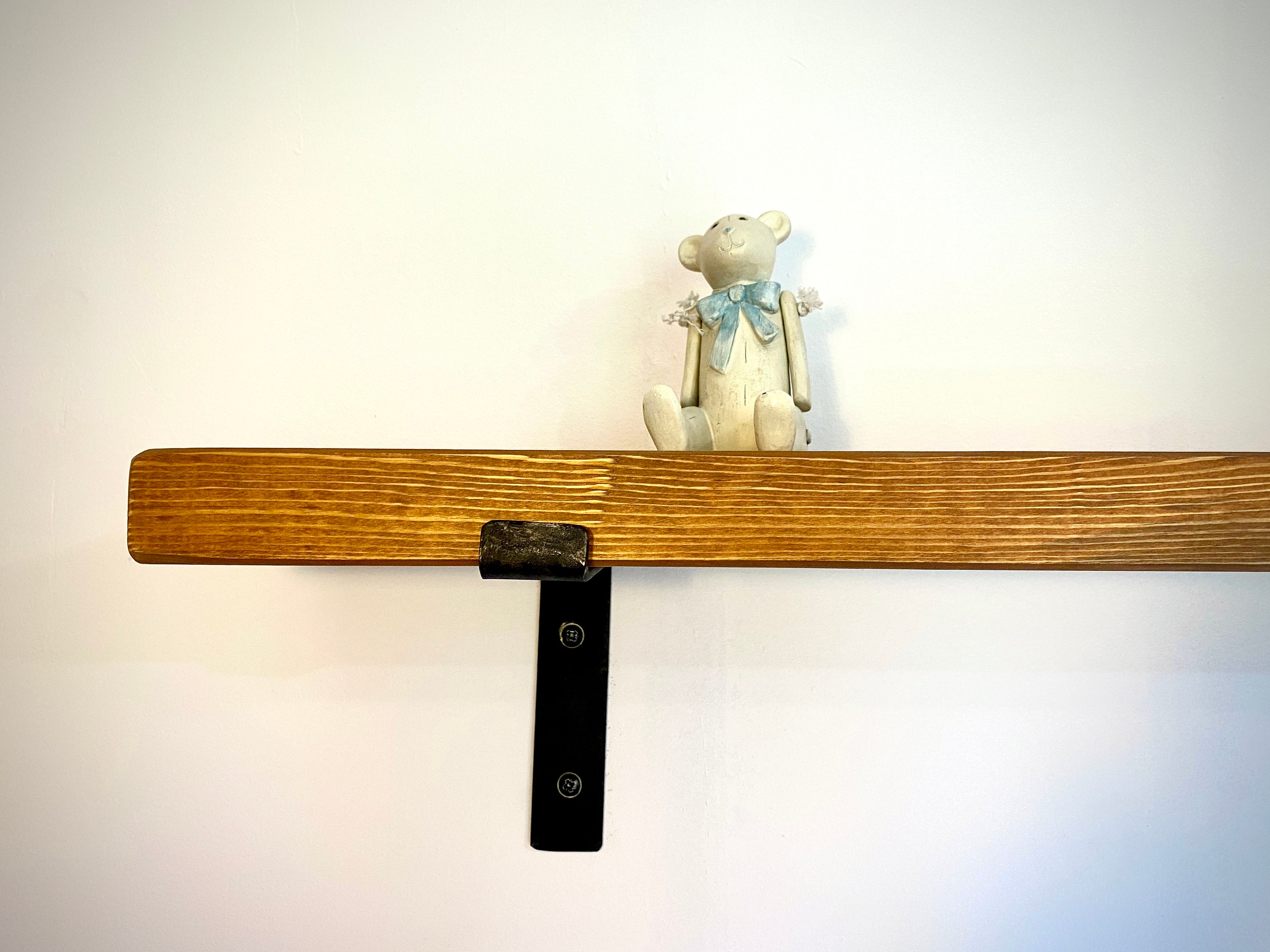 M24 2.8 x 22cm Solid Pine Shelf Shelf With Hanging Brackets Etsy