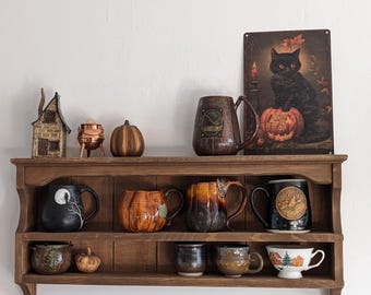 s22 Cottage kitchen wall mounted open shelf