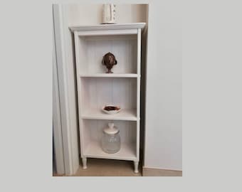 c23 Freestanding traditional bookcase cabinet made of solid pine