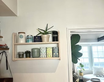 s4 Small designed wall hanging open shelving
