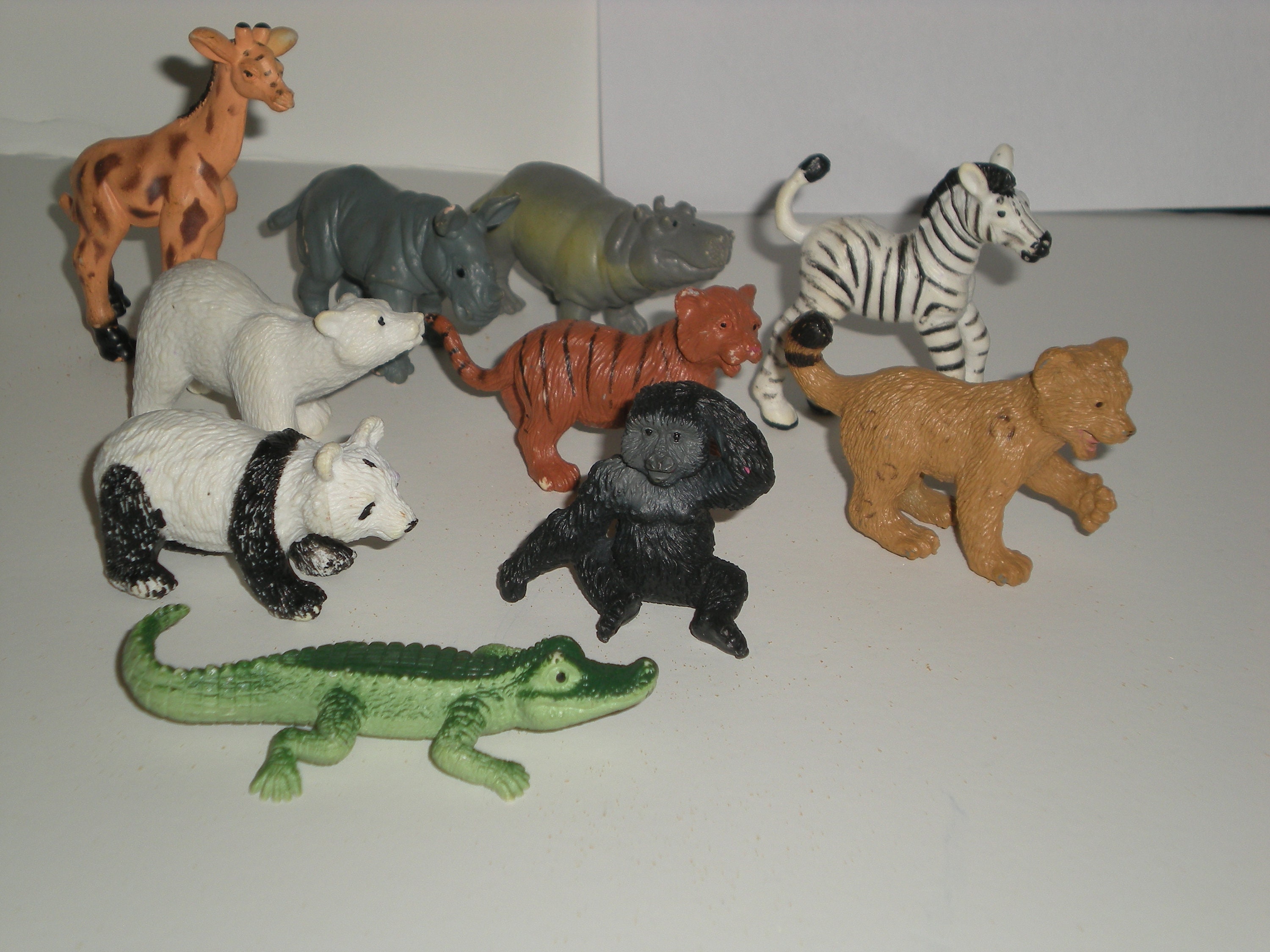 Vintage Safari Ltd Lot of 10 Mix Baby Animals Plastic