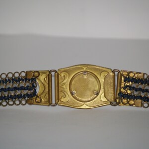 vintage Martin Pat Belt NO: 660336 Modèle dancre de la marine Made in England Navy image 2