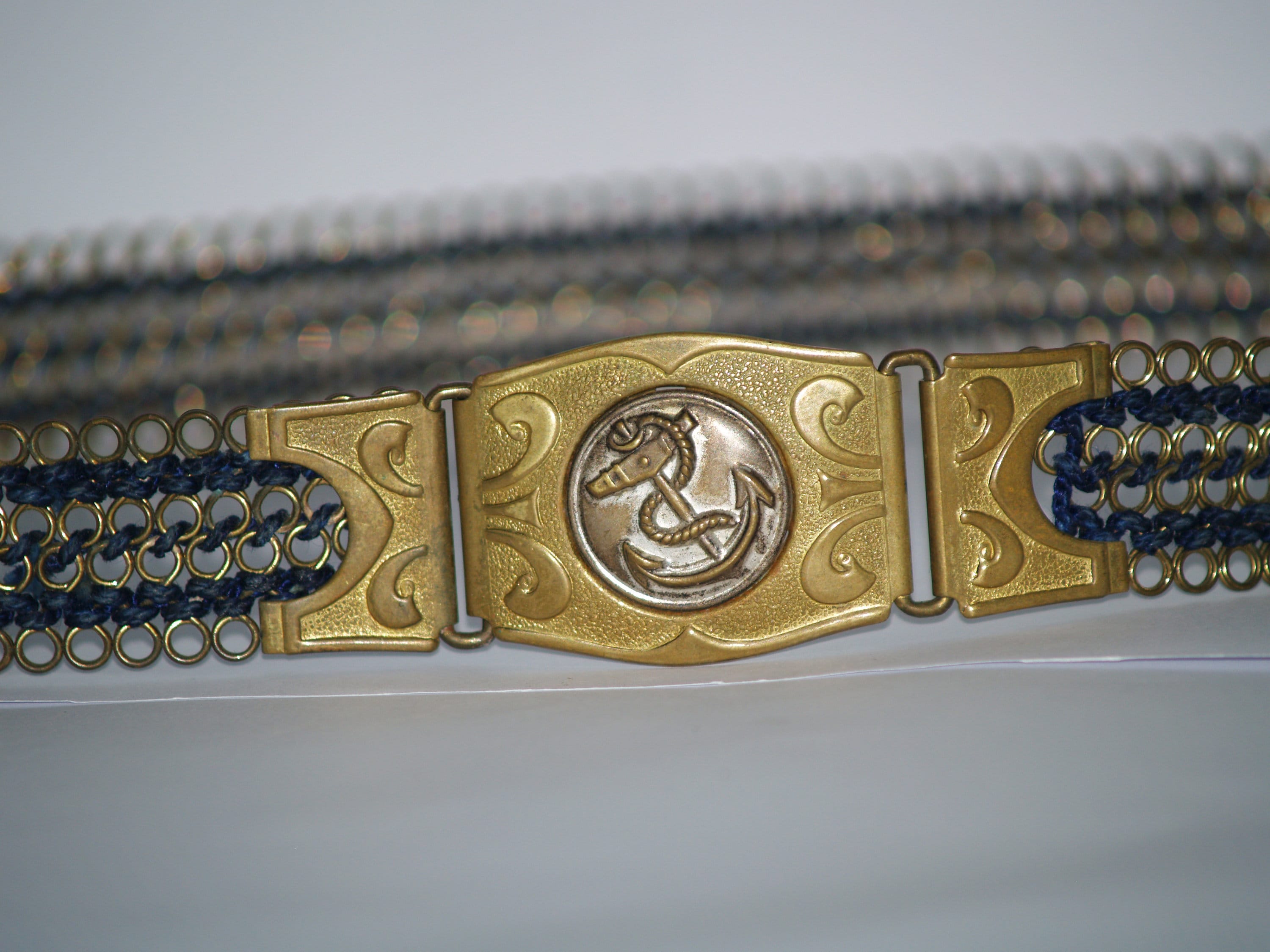 Boucle De Ceinture Militaire Marine North & Judd Anchor - Vintage US - Occasion