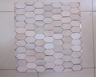 Handmade Moroccan zellige tile, traditional tile for kitchen, bathroom, outdoor ,deco ,1 square meter