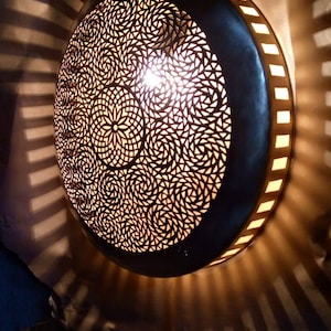 Wall lamp, lamp shade, moroccan wall art, wall art, sconce lighting,unique wall decor.