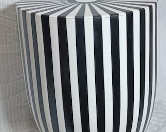 Art deco,wood and resin side table , Moroccan table.