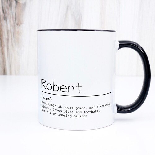 Personalized Name Coffee Mug With Custom Definition. Etsy