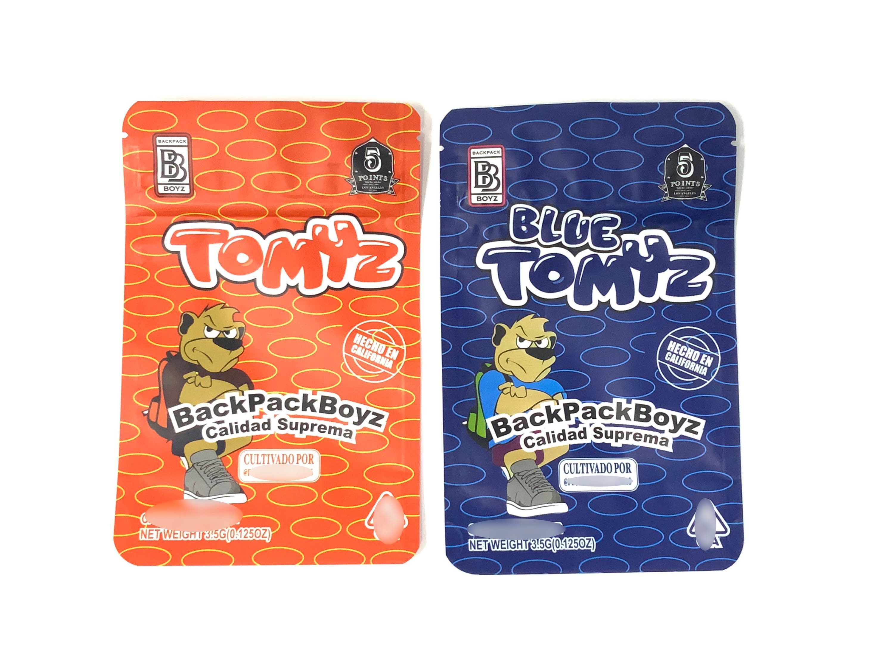 Red Blue TOMYZ BACKPACK BOYZ 3.5g Mylar Bags empty food Etsy