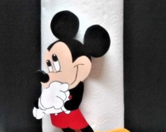 Mickey Mouse Inspired Paper Towel Holder w/Hands Clasped