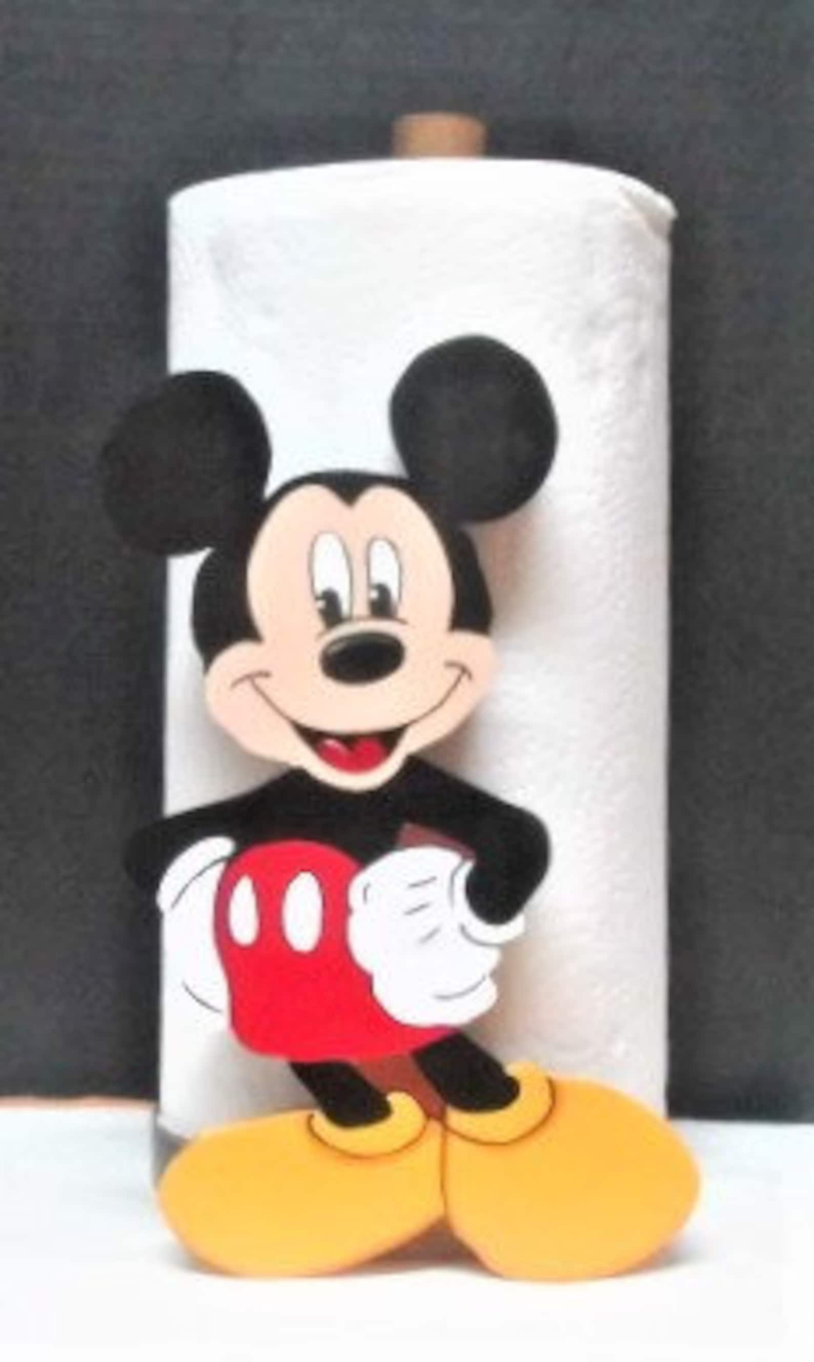 Mickey Mouse Inspired Hand on Hips Paper Towel Holder Etsy