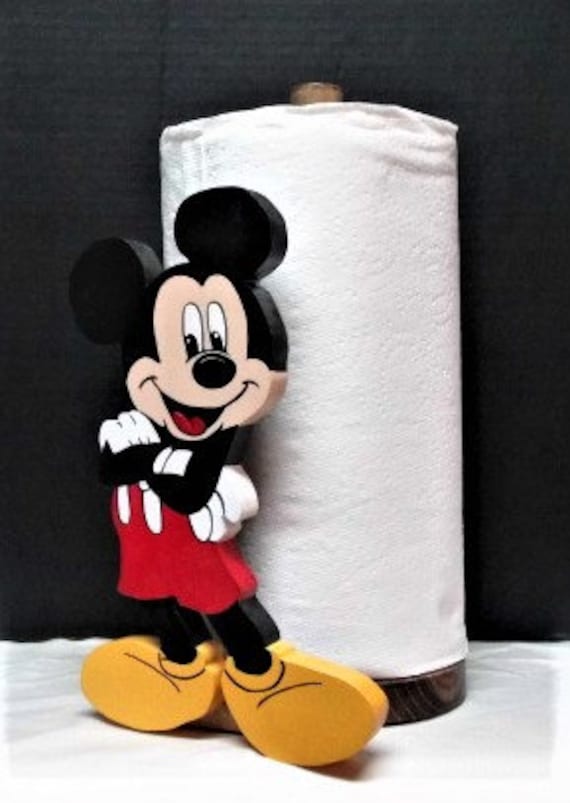 Mickey Mouse Inspired Paper Towel Holder Hands Folded