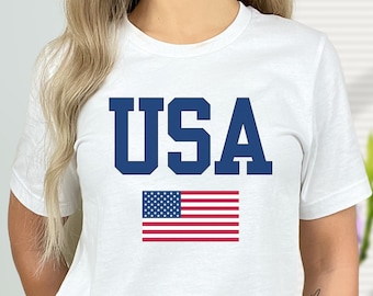 USA Flag T-Shirt, Patriotic Graphic Tee