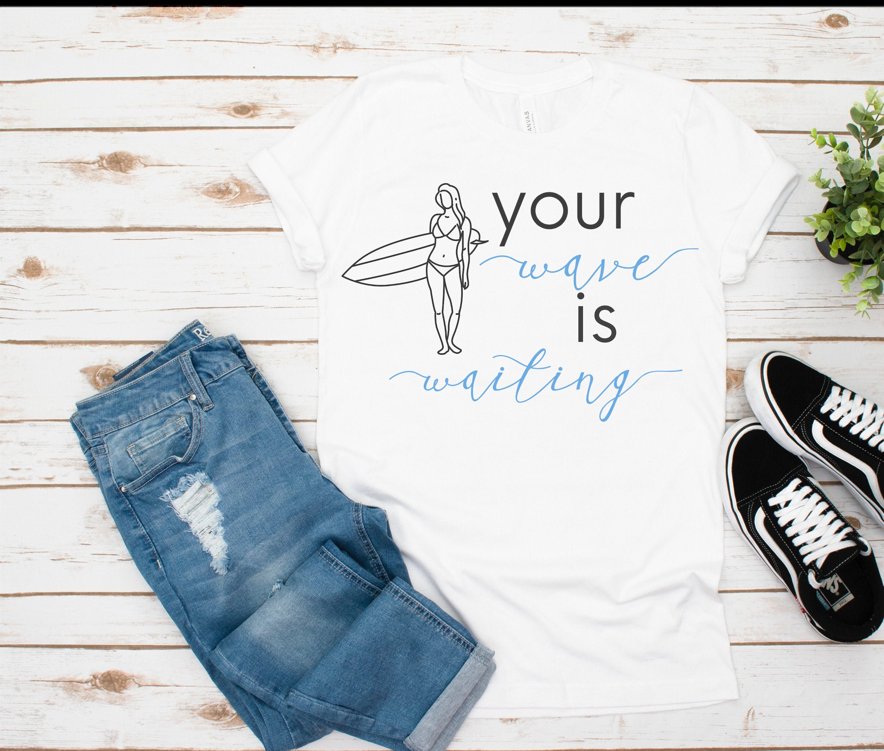 Surf Girl TShirt inspirational T Shirt Surfing T shirt Etsy