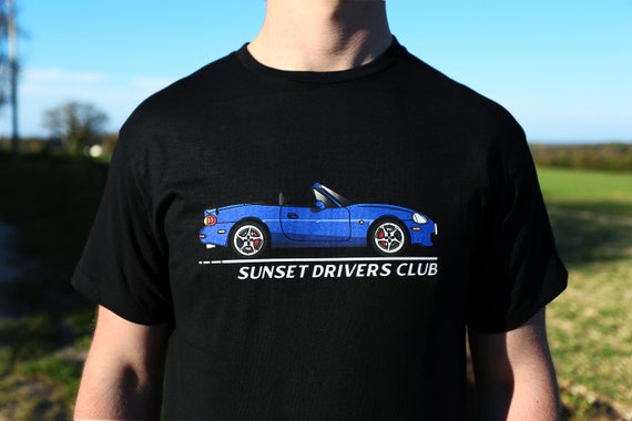 Bagvaskelse opnå Kantine MX5 NB Miata MK2 Blue T-shirt by Sunset Drivers Club - Etsy