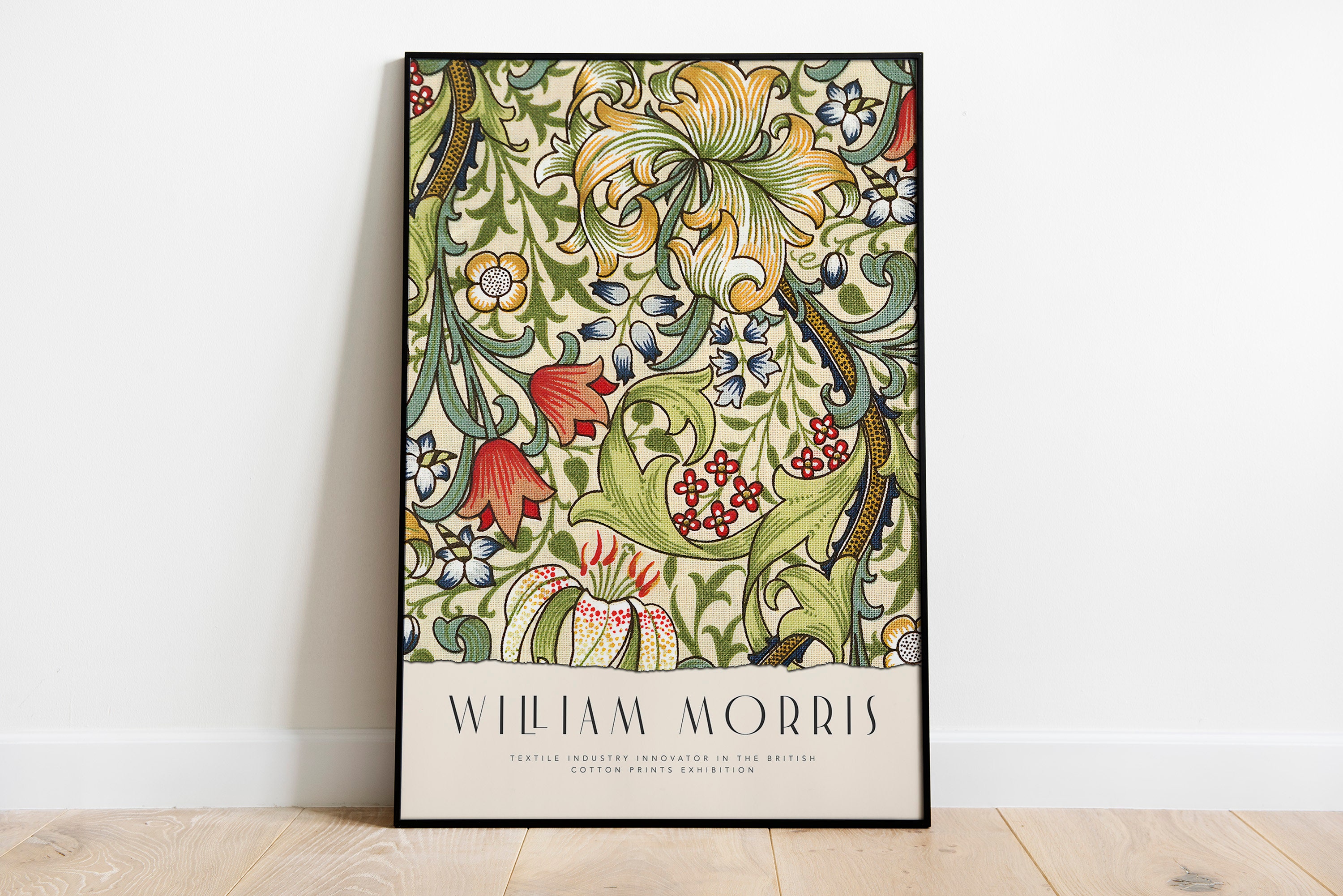 William Morris Poster Exhibition Poster William Morris Etsy
