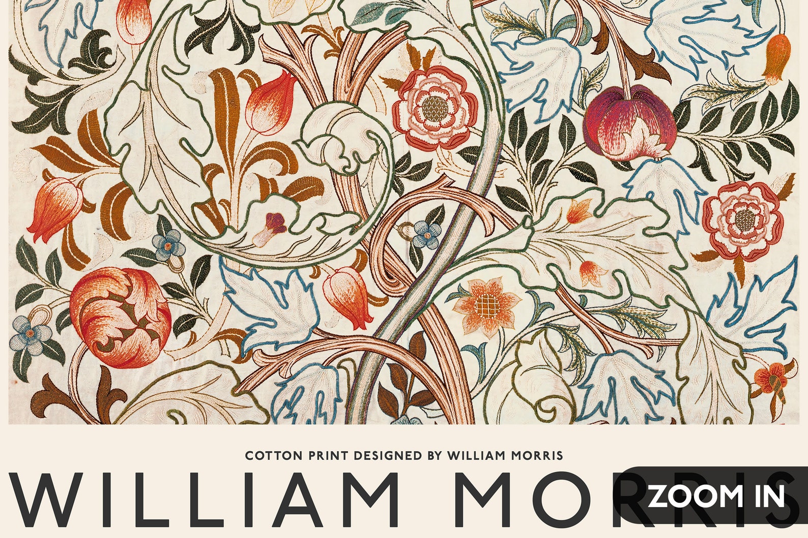William Morris Poster Exhibition Poster William Morris Etsy