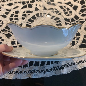 White porcelain gravy boat
