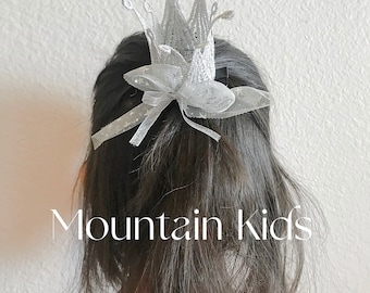 Presilha de cabelo com coroa de princesa: coroa para festa de aniversário de meninas
