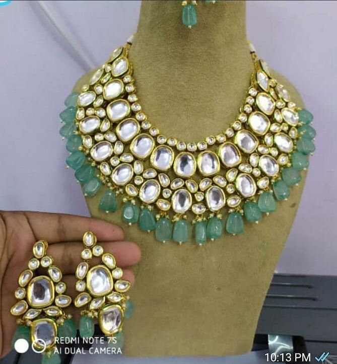 Kundan Necklace Set/elegant Kundan 