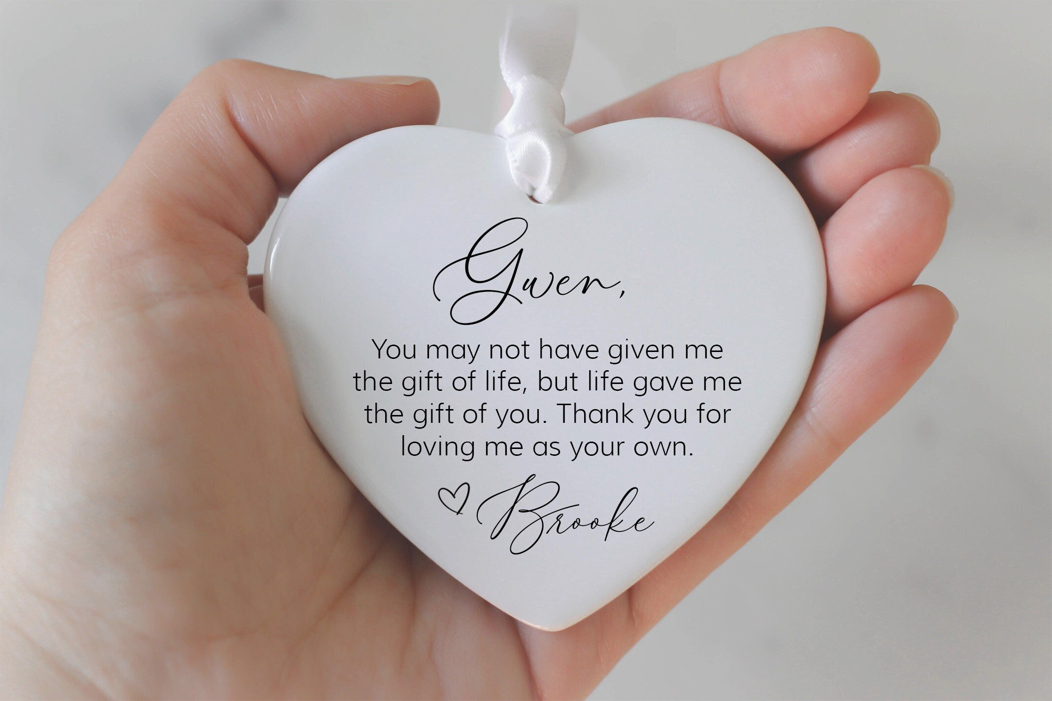 Gift for Step Mom on Wedding Day, Bonus Mom gift from Bride, Gift for Mother in Law, Mother's Day Gift, Personalized