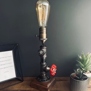 Lampada da tavolo da tavolo Steampunk in stile retrò rustico industriale vintage
