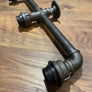 3 x E27 Lamp Ceiling light steam punk industrial style pipe lamp bar lighting home bar