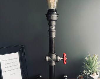 Buy Industrial Pipe Steampunk Side Table Lamp Online – Industrial Maestro