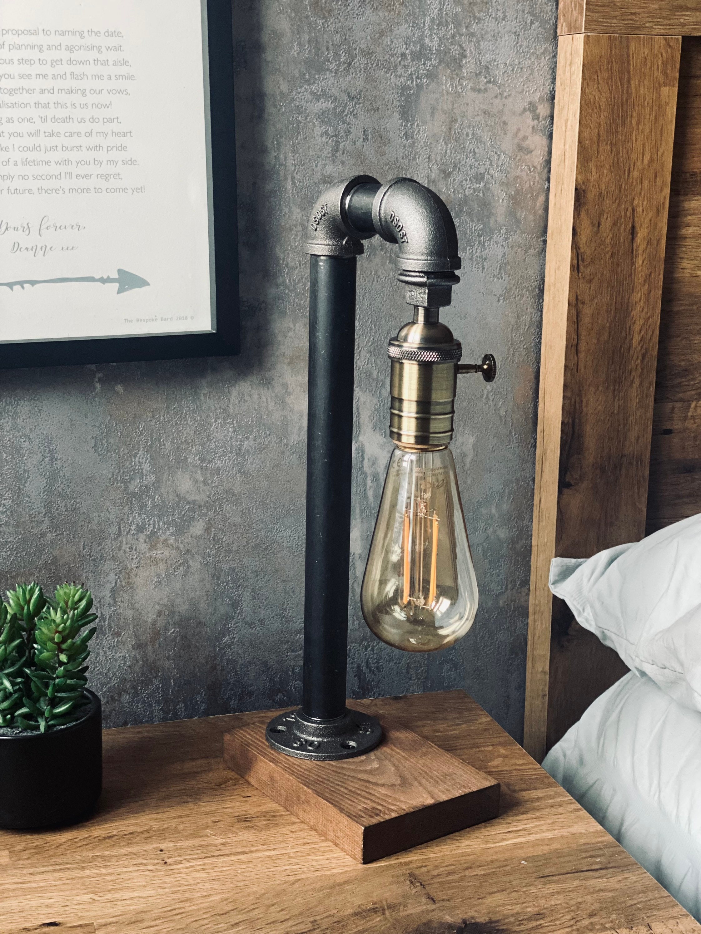 Industrial bed sale lamp