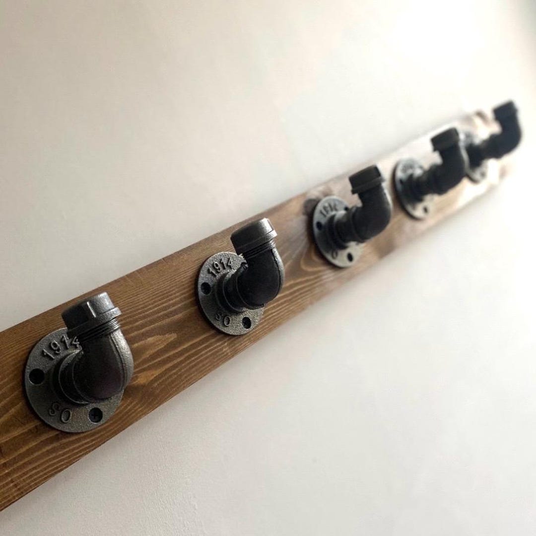 Steam Punk Rear Back Rack Handmade Steampunk Coat Rack: Industrial Farmhouse Decor (800mm) - Etsy