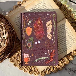Magical Hardcover Journal A5, Colorful Blank Pages, Fantasy Spellbook Scenery Notebook, Harry Potter Inspired Gift