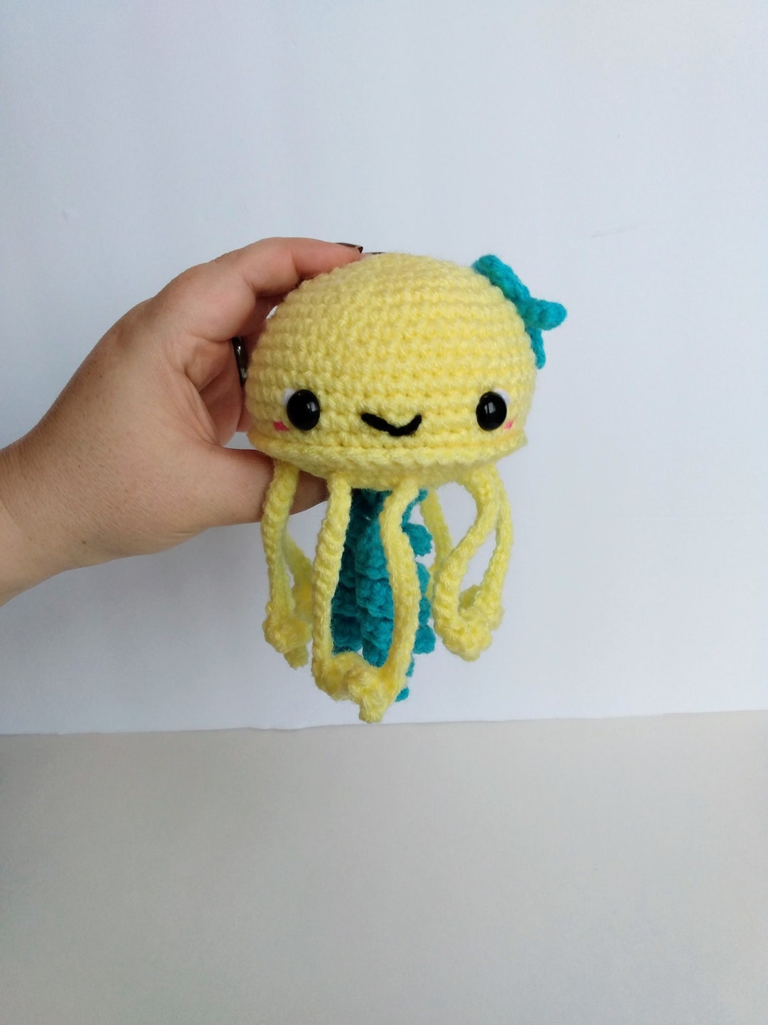 Crochet Jellyfish Plush crochet Jellyfishjellyfish Etsy