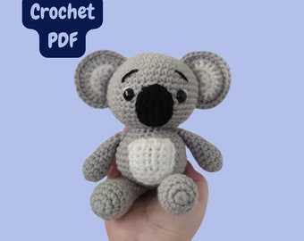 Wally the Koala [Koala Pattern][Crochet Koala][Amigurumi Koala][Crochet Pattern][Amigurumi Pattern][Crochet Koala Pattern]